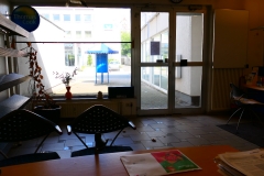 Buero Schaufenster von innen